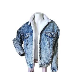 Vintage‎ LEVIS Sherpa Lined trucker Denim Jacket